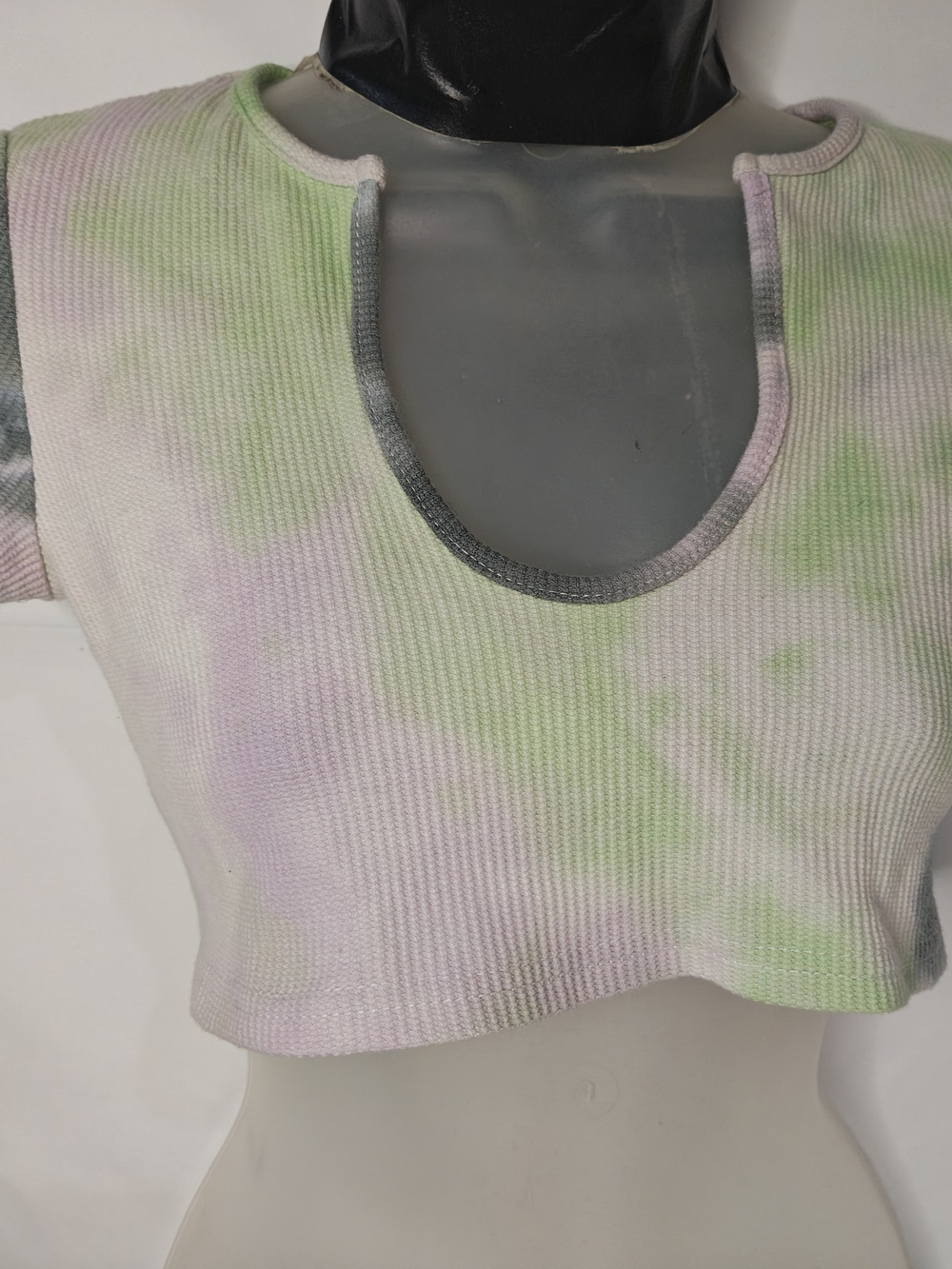 SHEIN Gray and Black Knit Top with Tag